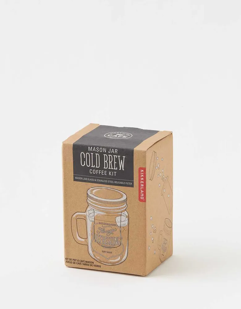 Kikkerland Mason Jar Coffee Kit
