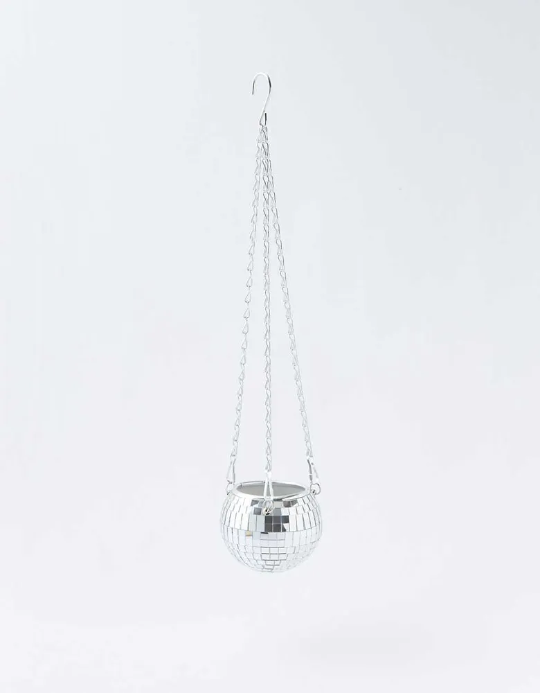 Disco Ball Hanging Planter