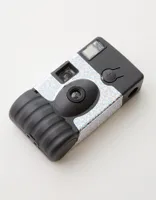 Silver Glitter Disposable Camera