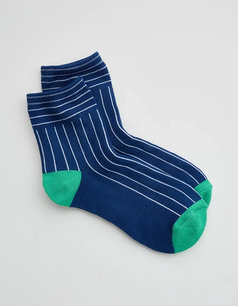 Aerie Contrast Stripe Bobby Socks