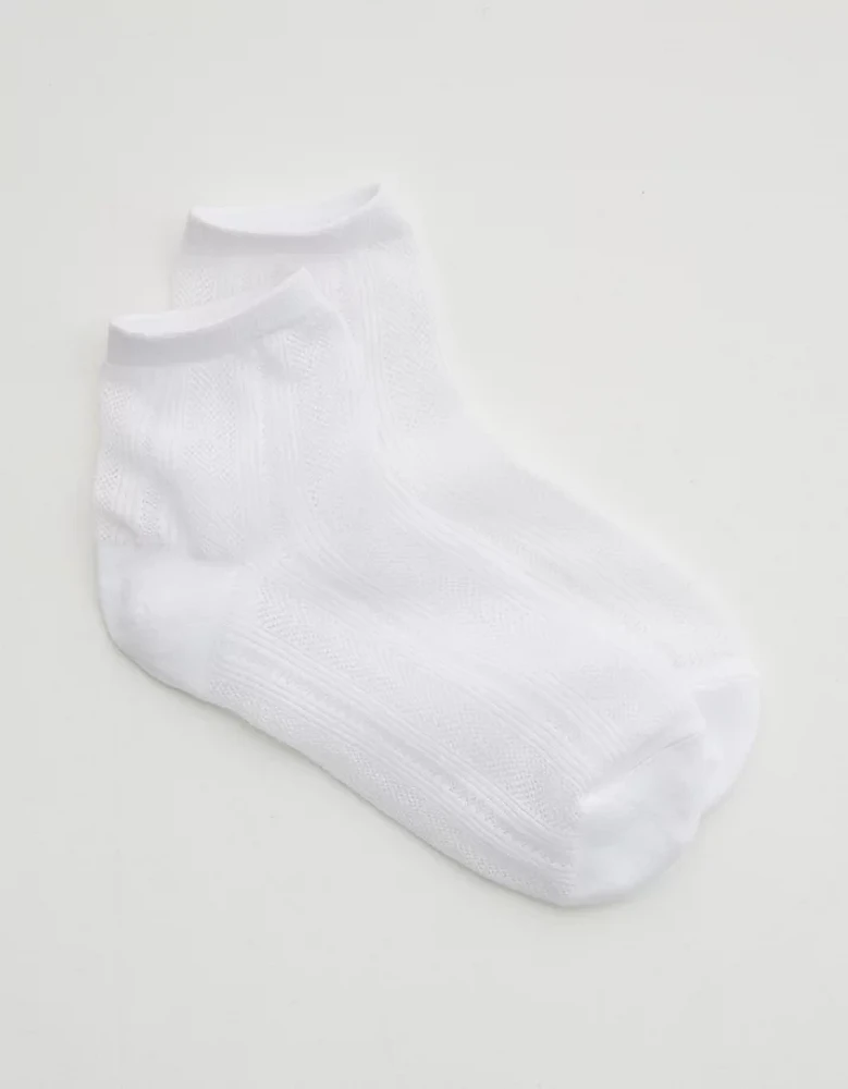 Aerie Lurex Pointelle Bobby Socks