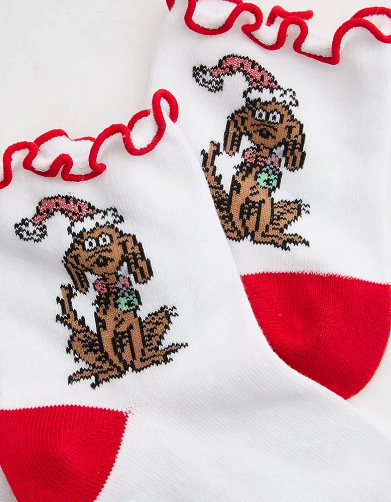 Aerie Dr. Seuss Lettuce Edge Ribbed Bobby Socks