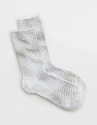 Aerie Ombre Glitter Crew Socks