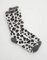 Aerie Fuzzy Crew Socks