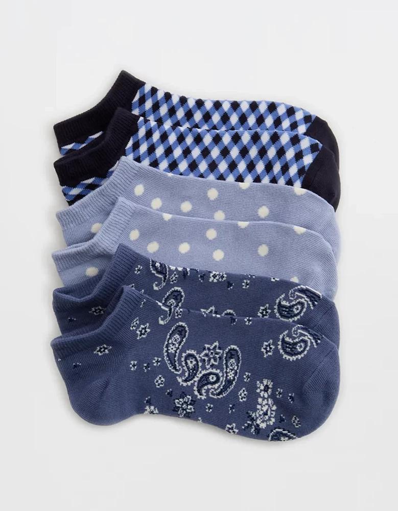 Aerie Ankle Sock 3-Pack