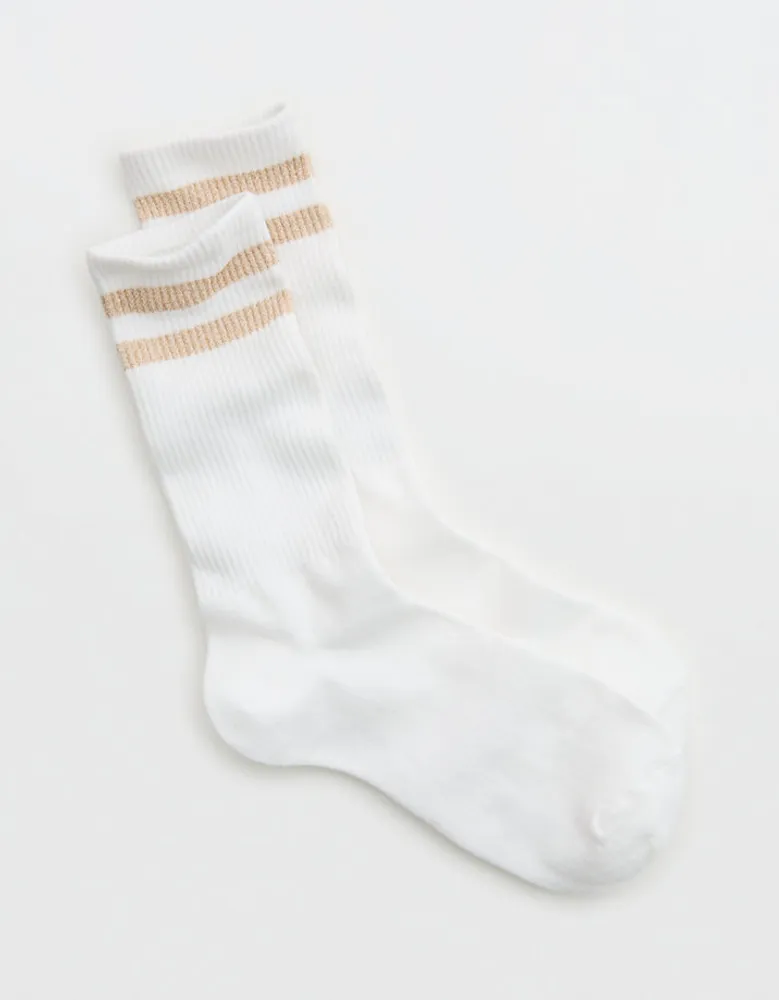 Aerie Ribbed Cotton Crew Socks