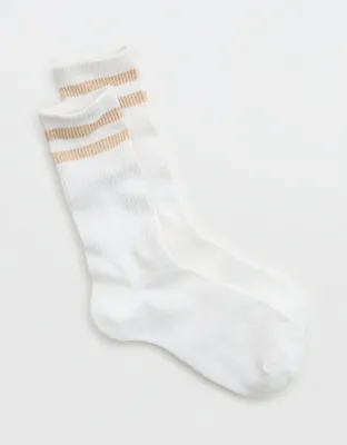 Aerie Ribbed Cotton Crew Socks