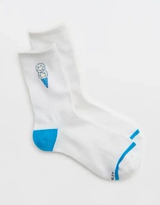 Aerie Ribbed Cotton Crew Socks