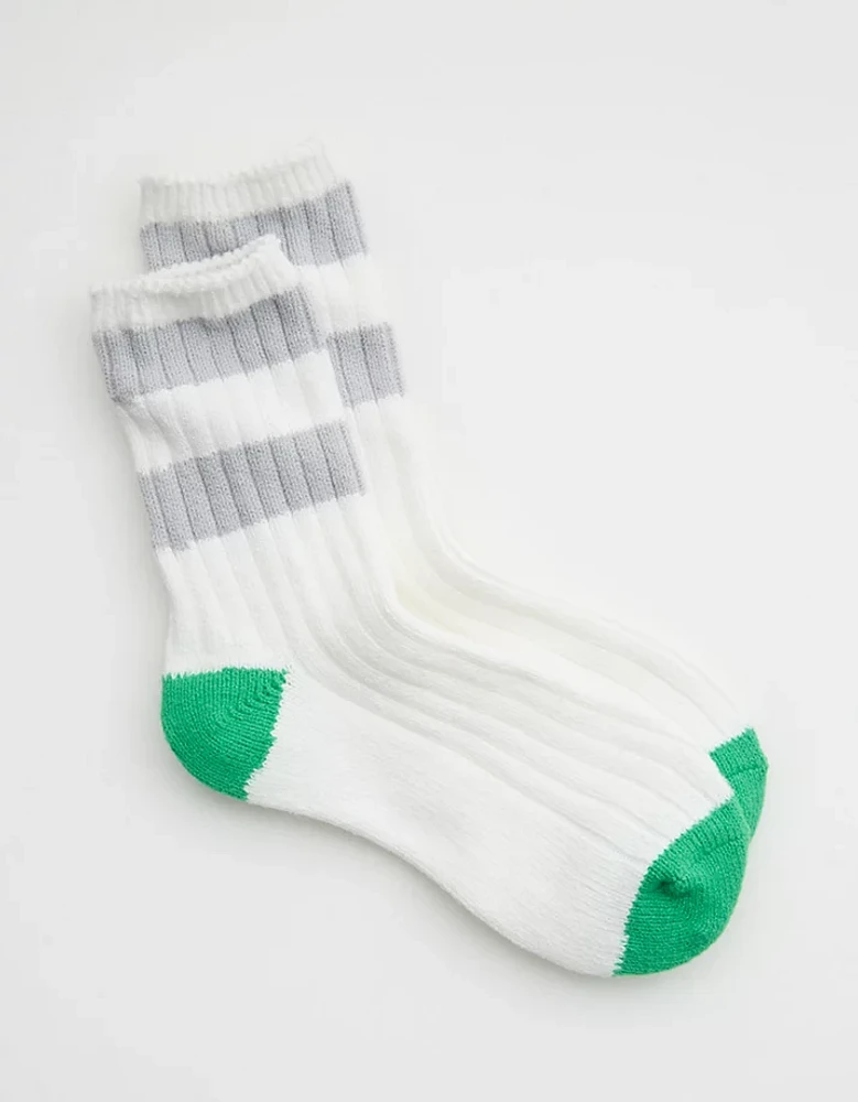 Aerie Colorblock Stripe Crew Socks