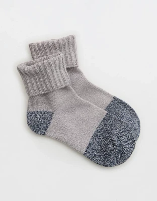 Aerie Ribbed Cuff Crew Socks