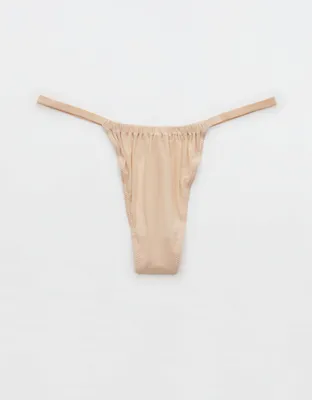 Aerie Mesh Ruched String Thong Underwear