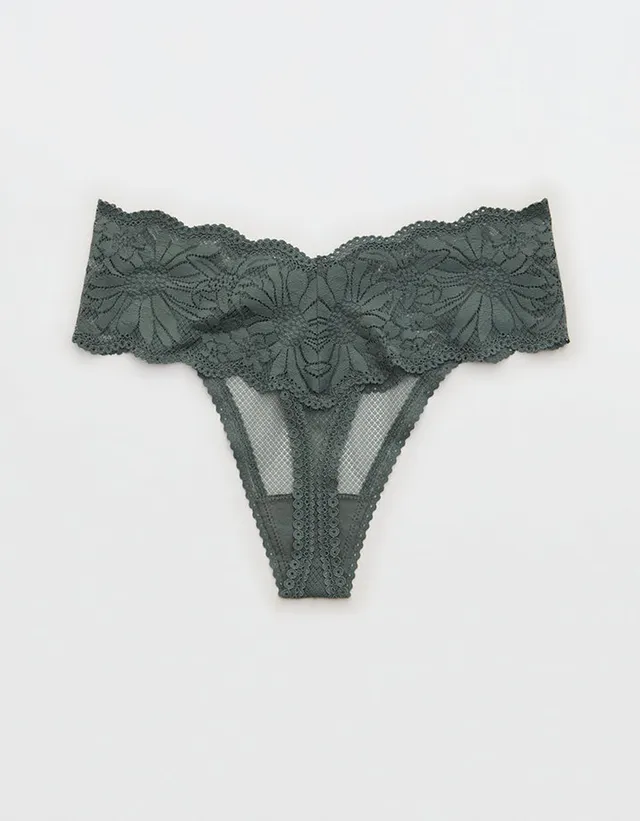 Rosebud Embroidery String Bikini Panty