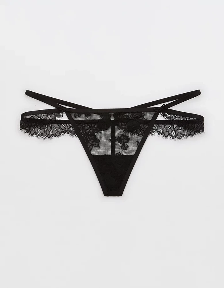 Show Off Rosebud Lace Thong Underwear