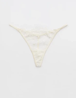 Show Off Embroidery Thong Underwear