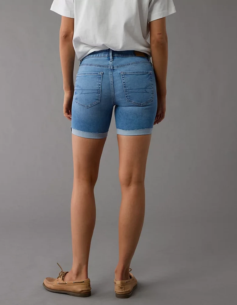 AE Next Level Low-Rise Skinny Bermuda Denim Short