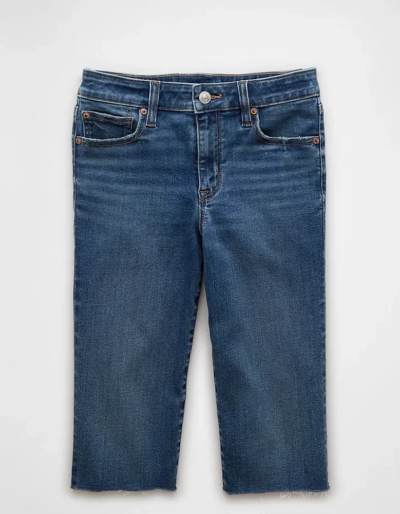 Bermuda seconde peau en denim à taille basse Next Level AE