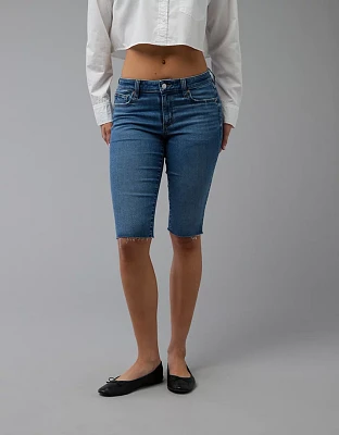 Bermuda seconde peau en denim à taille basse Next Level AE
