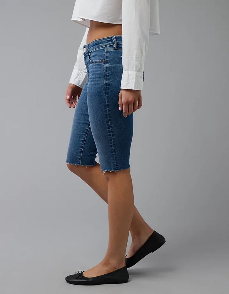 Bermuda seconde peau en denim à taille basse Next Level AE