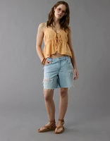 AE Strigid Ripped 8" Perfect Denim Bermuda Short