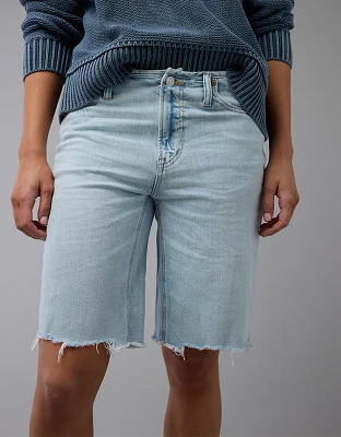 Short en jean de 11 po à taille haute denim extensible Dreamy Drape AE