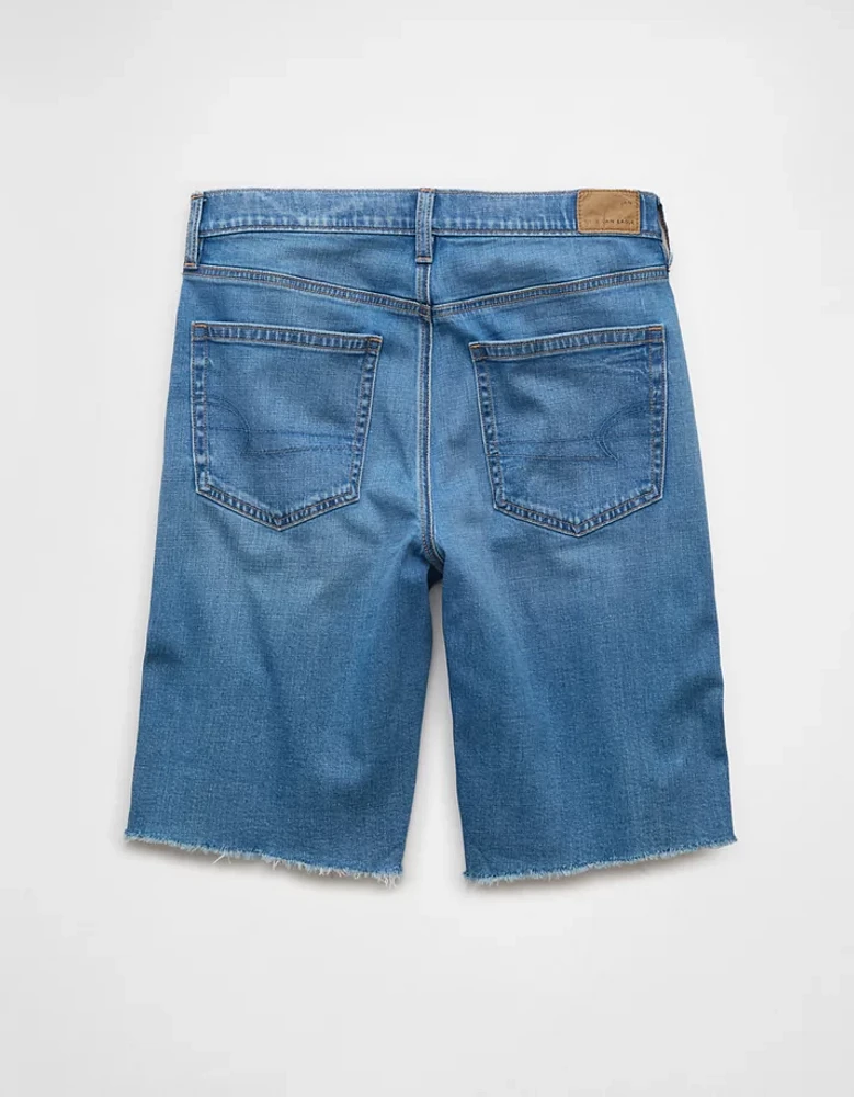 Short en jean à taille haute denim extensible Drapé de rêve 13 po AE