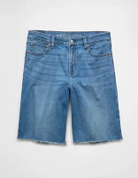Short en jean à taille haute denim extensible Drapé de rêve 13 po AE