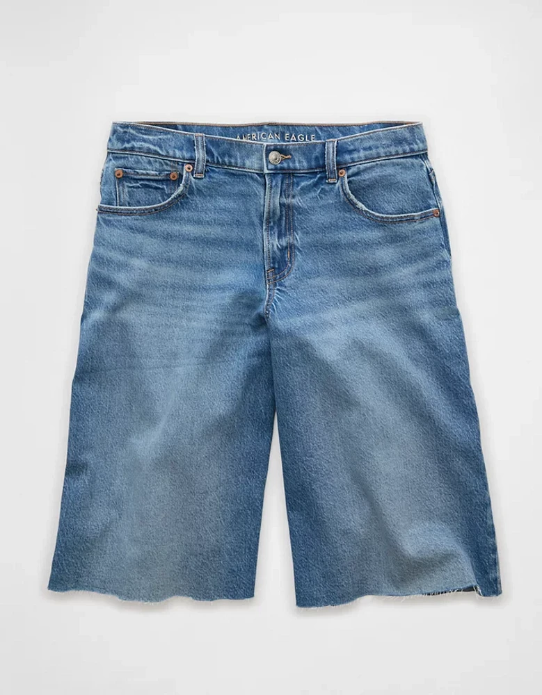 Short en jean à taille basse extensible de 15 po AE