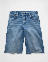 Short en jean à taille basse extensible de 15 po AE