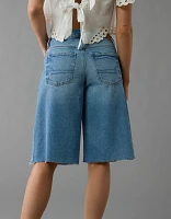 Short en jean à taille basse extensible de 15 po AE