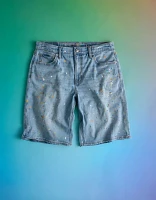 Short en jean Fierté à taille haute denim extensible Dreamy Drape de 11 po AE