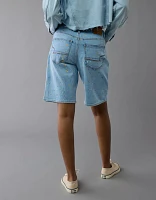 Short en jean Fierté à taille haute denim extensible Dreamy Drape de 11 po AE