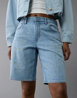 Short en jean Fierté à taille haute denim extensible Dreamy Drape de 11 po AE