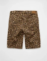 Short à taille haute extensible motif léopard Drapé de rêve 11 po AE