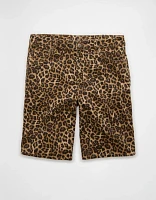 Short à taille haute extensible motif léopard Drapé de rêve 11 po AE