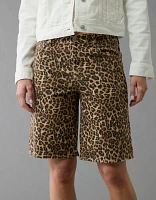 Short à taille haute extensible motif léopard Drapé de rêve 11 po AE