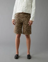 Short à taille haute extensible motif léopard Drapé de rêve 11 po AE