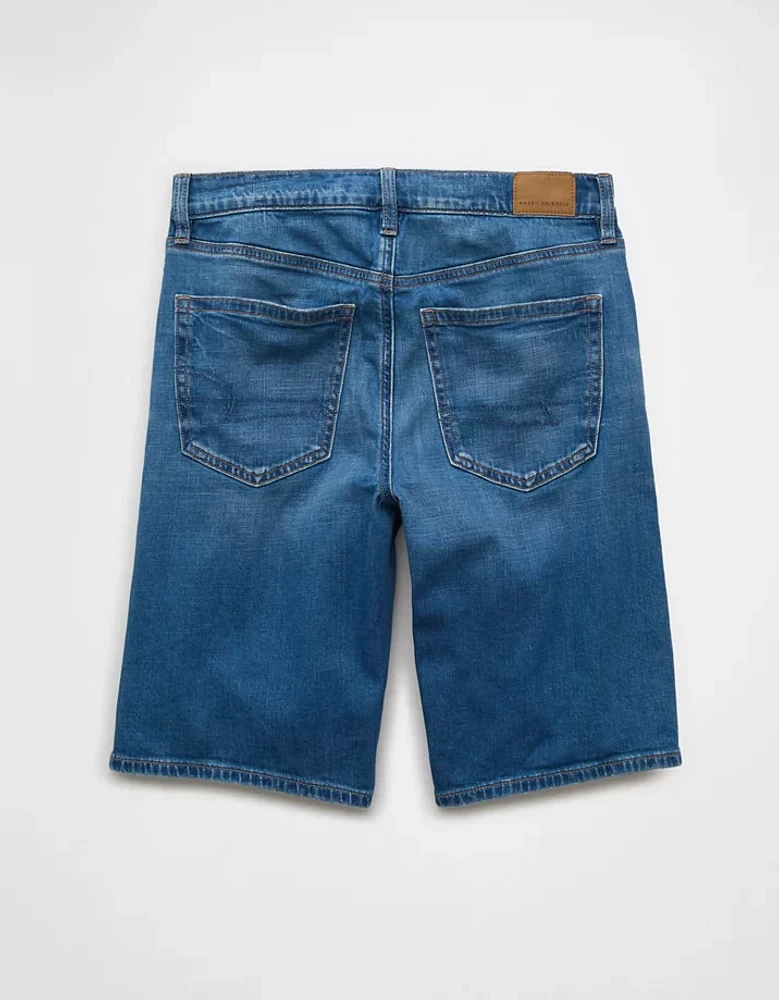 Short en jean à taille haute extensible Drapé de rêve 11 po AE