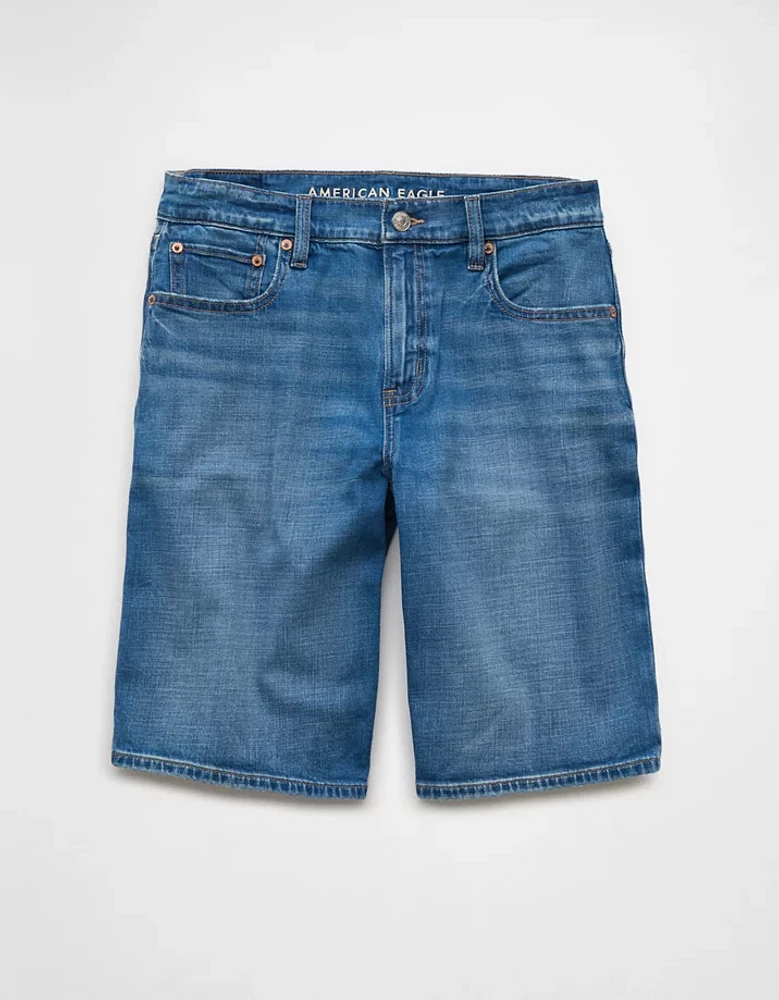 Short en jean à taille haute extensible Drapé de rêve 11 po AE