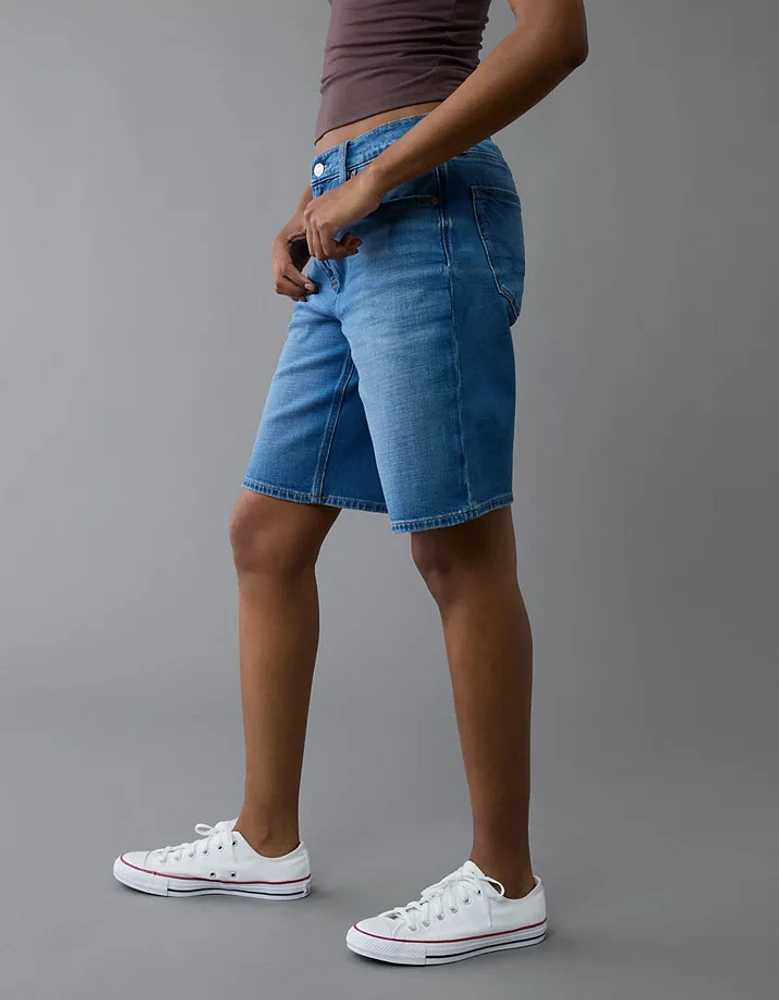Short en jean à taille haute extensible Drapé de rêve 11 po AE