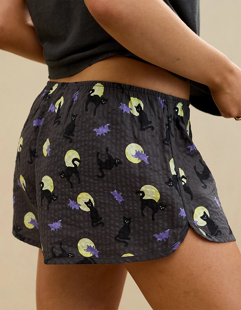 Aerie Halloween Off-Duty Seersucker Boxer