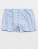 Aerie Off-Duty Embroidered Cotton Boxer