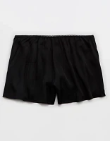 Aerie Off-Duty Satin Flirty Boxer