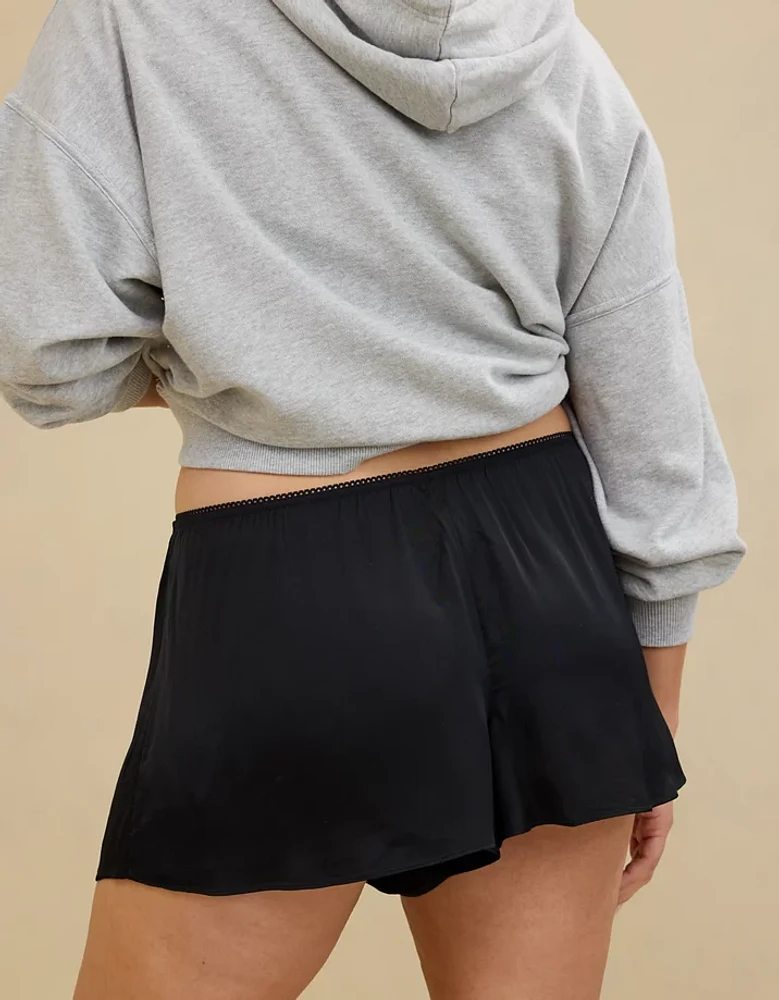 Aerie Off-Duty Satin Flirty Boxer