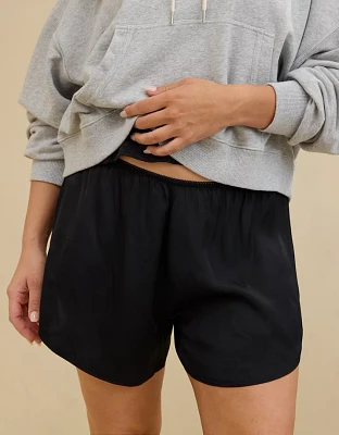 Aerie Off-Duty Satin Flirty Boxer