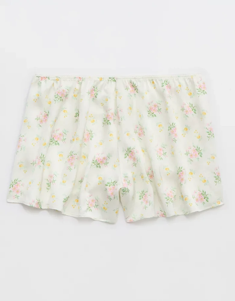 Aerie Off-Duty Satin Flirty Boxer