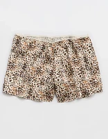 Aerie Off-Duty Satin Flirty Boxer
