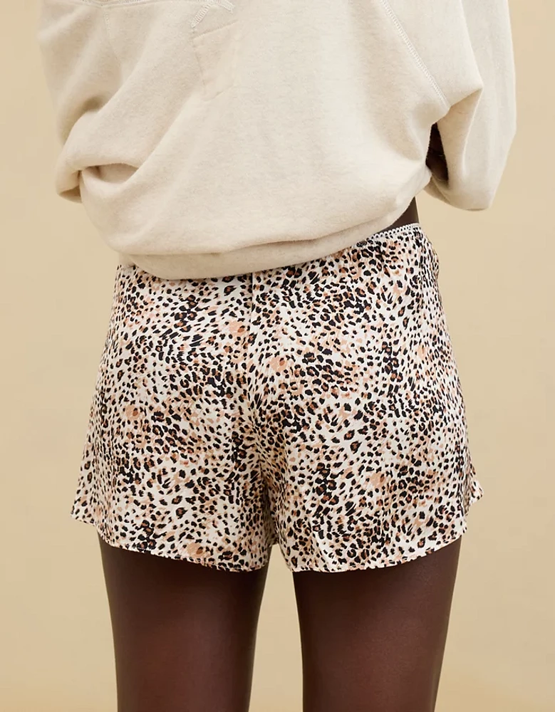 Aerie Off-Duty Satin Flirty Boxer
