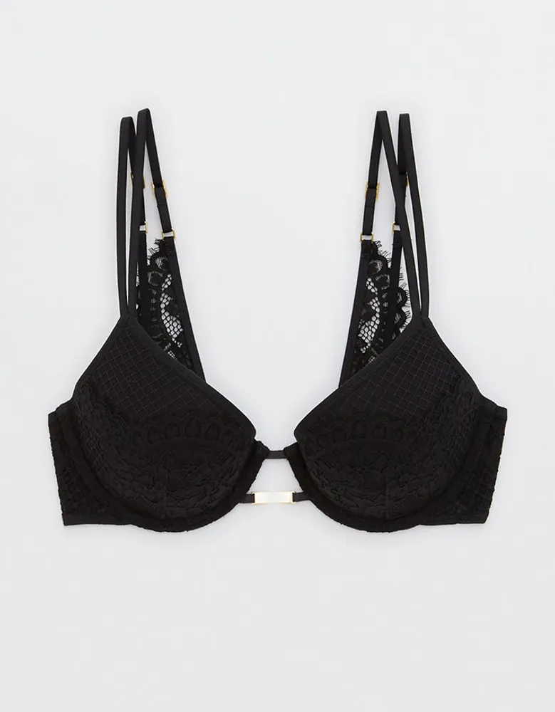 Aerie Show Off Plunge Push Up Lace Bra