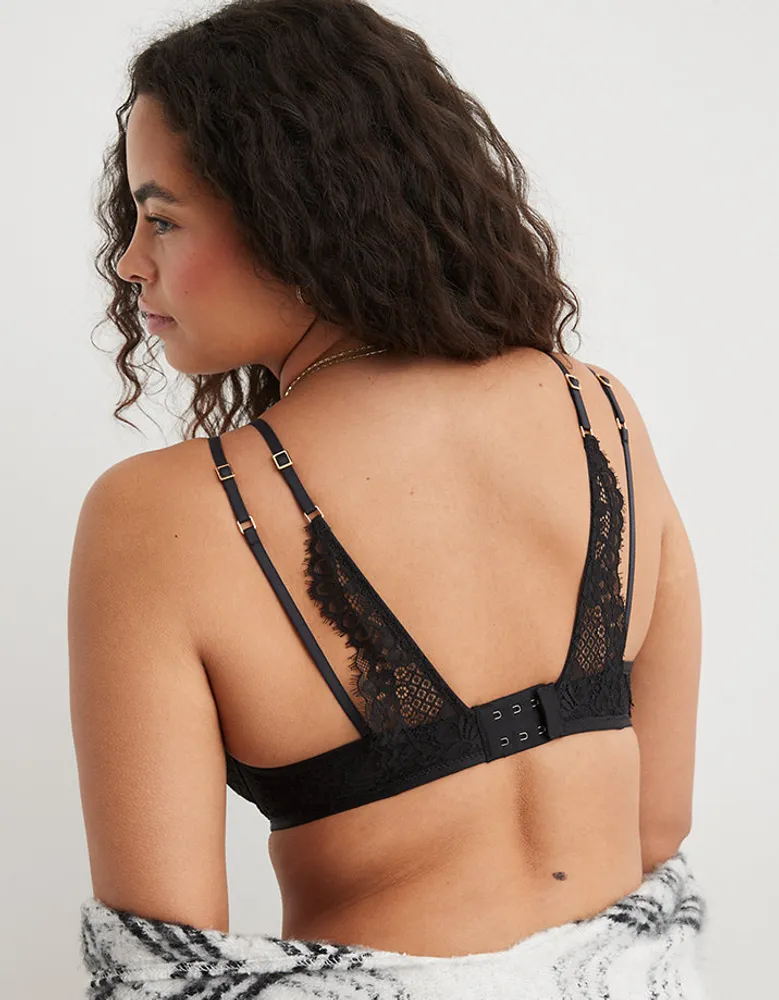 Aerie Show Off Plunge Push Up Lace Bra