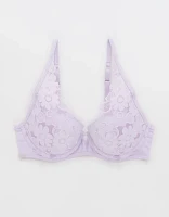 Show Off Plunge Push Up Real Lace Bra